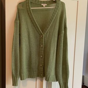 Venus lightweight cardigan basil green